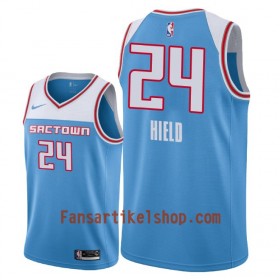 Sacramento Kings Trikot Buddy Hield 24 2018-19 Nike City Edition Blau Swingman - Herren